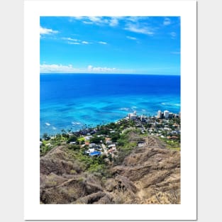 Diamond Head Top View Posters and Art